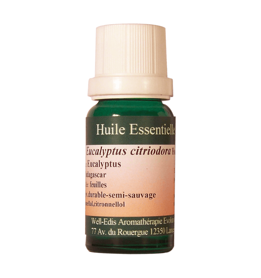 Huile essentielle d'eucalyptus citronné, Eucalyptus citriodora, Aromathérapie